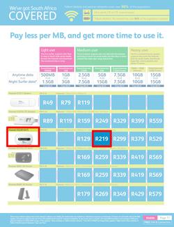Telkom Mobile : (Valid until 30 Jun 2014), page 11