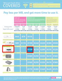 Telkom Mobile : (Valid until 30 Jun 2014), page 11