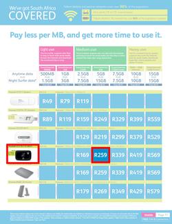 Telkom Mobile : (Valid until 30 Jun 2014), page 11