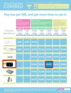 Telkom Mobile : (Valid until 30 Jun 2014), page 11