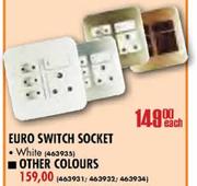 Euro Switch Socket Each
