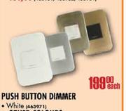 Push Button Dimmer White Each