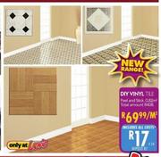 DIY Vinyl Tile Peel & Stick 0.82Sqm-Per Square Metre