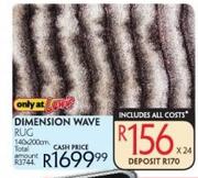 Dimension Wave Rug 140x200cm-Each 