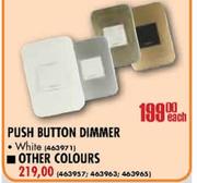 Push Button Dimmer White Each