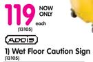 Addis Wet Floor Caution Sign - Each