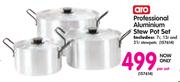 Aro Peofessional Aluminium Stew Pot Set