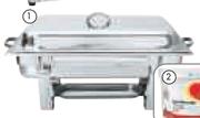 Aro 8L Stainless Steel Rectangular Chafing Dish-Each