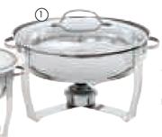  3.7L Chafing Dish With Ceramic Insert-Each