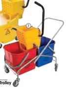 Addis Double Bucket Wringer Trolley-Each