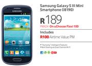 Samsung Galaxy S III Mini Smartphone i8190-On U Choose Flexi 100
