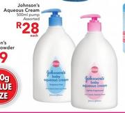 Johnson's Aqueous Cream Pump Assorted-500ml Each