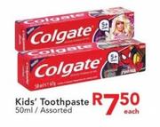 Kids' Toothpaste Assorted-50ml Each