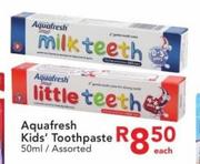 Aquafresh Kids' Toothpaste Assorted-50ml Each