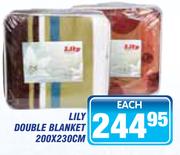 Lily Double Blanket-200x230cm Each