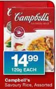 Campbell's Savoury Rice-120gm Each