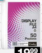 Croxley A4 Display File 50 Pockets -Each