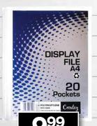 Croxley A4 Display File -20 Pockets -Each