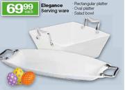 Elegance Serving Ware Rectangular Platter/Oval Platter/Salad Bowl-each