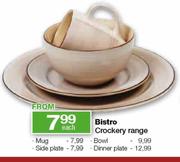 Bistro Crockery Range Side Plate-each