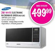 Samsung 20L White Electronic Microwave Oven (ME732K)