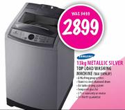 Samsung 13kg Metallic Silver Top Load Washing Machine (WA13V9LIP)