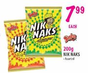 Nik Naks Assorted-200g Each  
