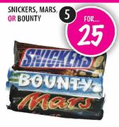 Snickers,Mars Or Bounty 