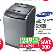 Samsung Top Load Metallic Washing Machine-13kg