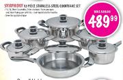 Symphony Stainless Steel Cookware Set-12 Piece