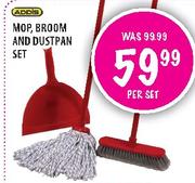 Addis Mop, Broom And Dustpan Set  