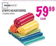 Mainstays Stripe Beach Towel