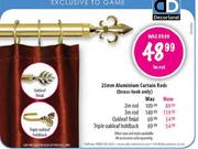 Decorland Aluminium Curtain Rods Triple Oakleaf Holdback