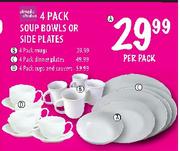 Simple Choice Cups And Saucers-4 Pack