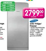Samsung Fridge/Freezer-230L(RA21PTTSI/XFA)