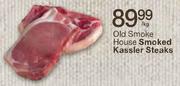 Old Smoke House Smoked Kassler Steaks-Per Kg 