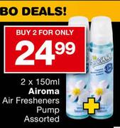 Airoma Air Fresheners Pump Assorted-2x150ml