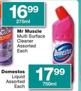 Domestos Liquid Assorted Each-750ml