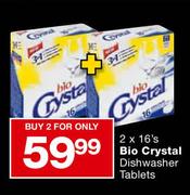 Bio Crystal Dishwasher Tablets-2x16's