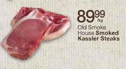Old Smoke House Smoked Kassler Steaks-Per Kg