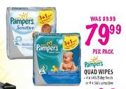 Pampers Quad Wipes-per pack