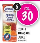 Infacare Juice Assorted-6 x 200ml