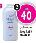 Johnson's Baby Powder-2 x 500g
