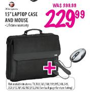 Targus 15" Laptop Case and Mouse