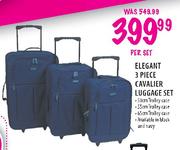 Elegant 3 Piece Cavalier Luggage Set-50cm/55cm/65cm Trolley Case per set