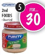 Purity 2nd Foods Assorted-5's
