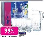 Luminarc 7 Piece Imperator Beverage Set-per set