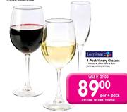 Luminarc 4 Pack Vinery Glasses-per 4 pack