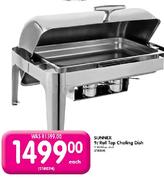 Sunnex 9 Ltr Roll Top Chafing Dish-each