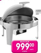 Sunnex 6.8 Ltr Roll Top Chafing Dish-each